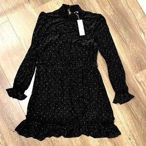 GB Girls Black Leopard dress. Size XL